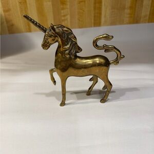 Vintage solid Brass Unicorn Figurine 1970